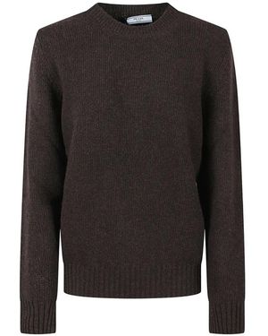 Prada Pullover Aus Wolle Und Kaschmir - Schwarz