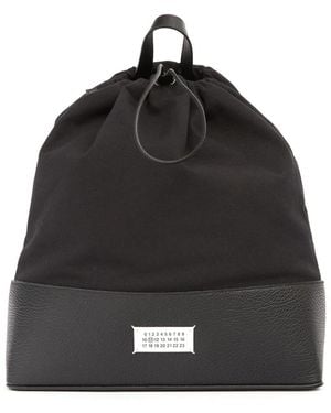 Maison Margiela Rucksack Mit Kordelzug - Schwarz