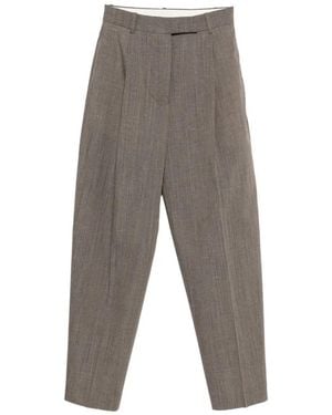 Rohe Pantalones Daria Con Pinzas - Gris