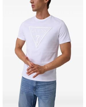 Guess Triangle Logo T-Shirt - White