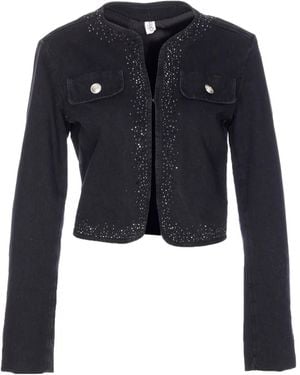 Liu Jo Stud-Embellished Jacket - Blue