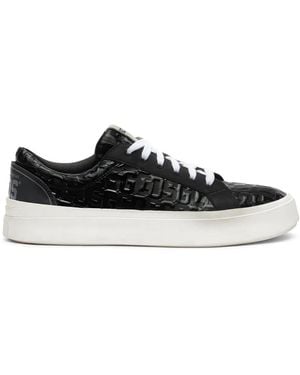 Gcds Patent-Monogram Trainers - Black