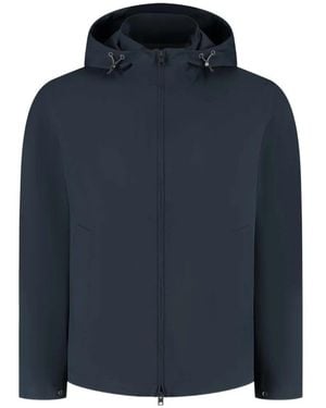 Woolrich Hooded Zip Jacket - Blue