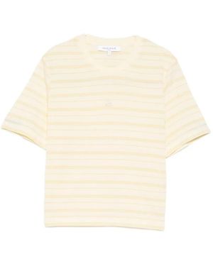 Maison Kitsuné Striped Short-Sleeve T-Shirt - Natural