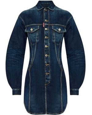 DSquared² デニム ミニドレス - ブルー