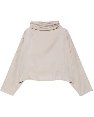 Dusan Batwing Oversized Top - Natural