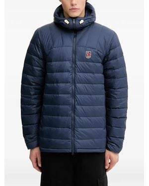 Fjallraven Logo-Detail Padded Jacket - Blue