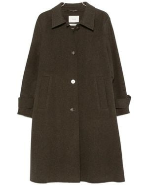 ViCOLO Button-Fastening Martingale Coat - Brown