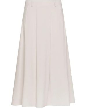 Seventy Gonna Midi Svasata - Bianco