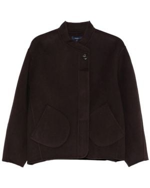 Soeur Windsor Patch-Pocket Jacket - Black
