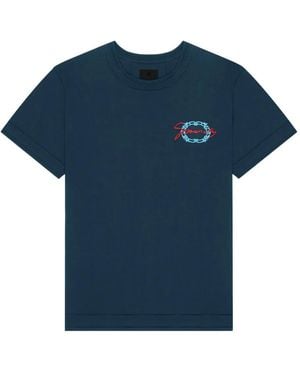 Givenchy エンブロイダリー Tシャツ - ブルー