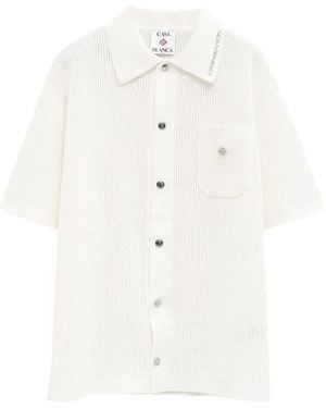 CASABLANCA Mesh Shirt - White