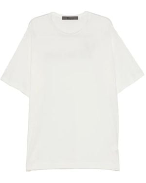 Y's Yohji Yamamoto Big Logo Print Short Sleeve T-Shirt - White