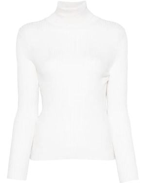 EMERSON RENALDI Jersey Con Cuello Vuelto - Blanco