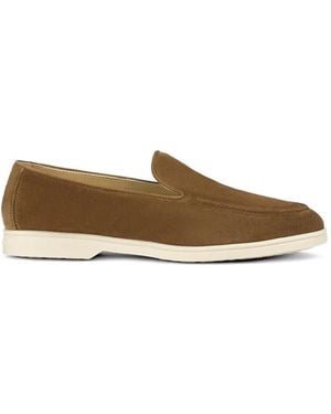 Doucal's Suede Loafers - Brown