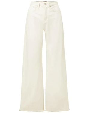 Veronica Beard Taylor Wide-Leg Jeans - White