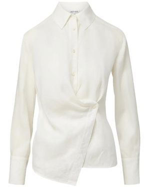 Veronica Beard Perezzi Wrap Shirt - White