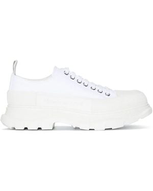 McQueen アレキサンダー・マックイーン トレッドスリック レースアップ スニーカー - ホワイト
