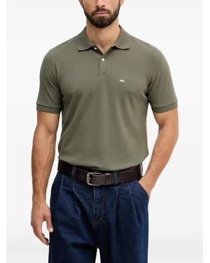 Lindbergh Polo Con Logo Bordado - Verde