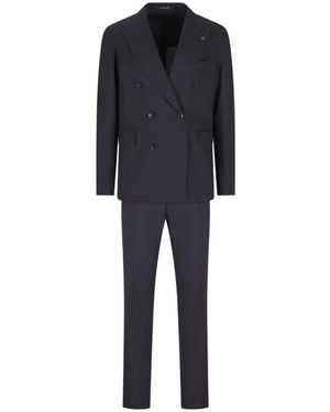 Tagliatore Double-Breasted Two-Piece Suit - Blue