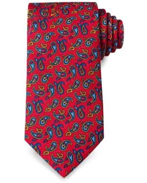 Bona Furtuna Paisley-Pattern Tie - Red