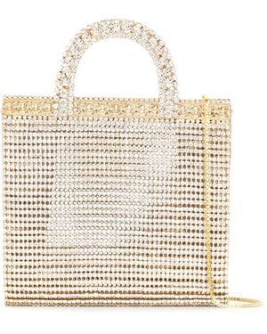 Rosantica Verzierte Schultertasche - Weiß