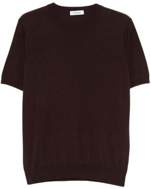 Kangra Short-Sleeve Crew-Neck T-Shirt - Brown