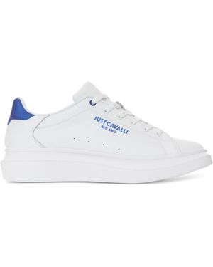 Just Cavalli Logo-Print Sneakers - White