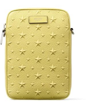 Jimmy Choo Kimi Kuriertasche - Gelb