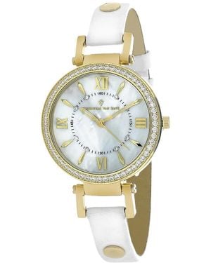 Christian Van Sant Petite Crystal-Embellished 31Mm Watch - Metallic