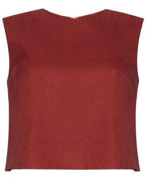 Adam Lippes Mercer Top - Red