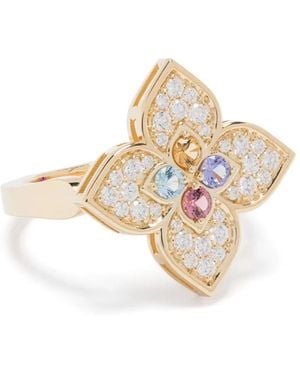 Roberto Coin Anillo Venetian Princess en oro amarillo de 18 ct con gemas - Metálico