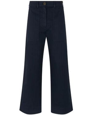 Etro Broek Met Opgestikte Zak - Blauw