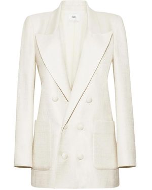 Adam Lippes Double-Breasted Blazer - White