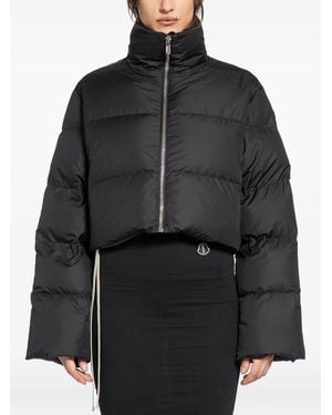 Rick Owens X Moncler Cropped Cyclopic Jacket - Black