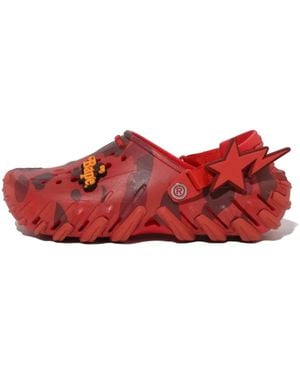 Crocs™ X A Bathing Ape Echo Camouflage-Print Clogs - Red