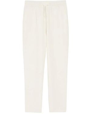 Ami Paris Elasticated-Waist Patch-Pocket Pants - White
