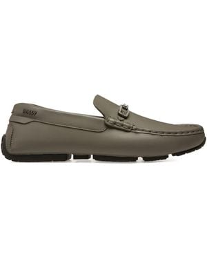 Bally Pinter Leather Loafers - Gray