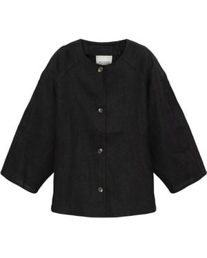 Posse Top Olivia Con Botones - Negro