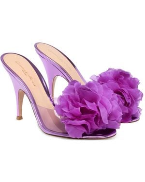 Gianvito Rossi Igea Floral Sandals - Purple