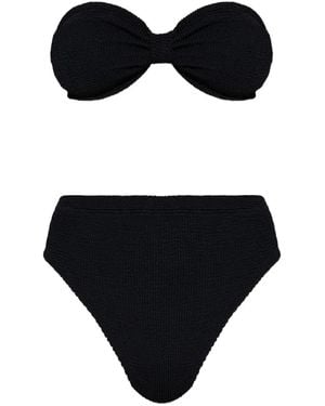 Hunza G Bikini Jean A Vita Alta - Nero