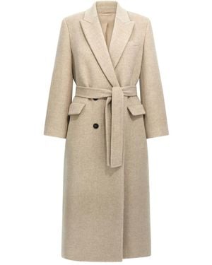 Brunello Cucinelli ベルテッド コート - ナチュラル