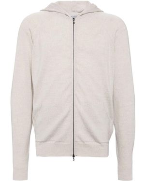 John Smedley Kapuzenjacke Aus Merinowolle - Weiß