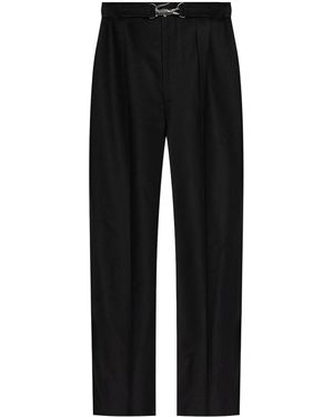 Lacoste Logo-Buckle Trousers - Black