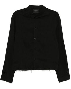 TEAM WANG design Textured Shirts - Black