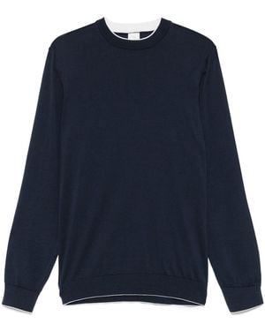 Eleventy Cotton Jumper - Blue