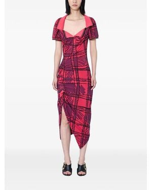 Vivienne Westwood Long Monday Pulling Midi Dress - Red