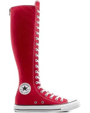 Converse Lace-Up Zip Trainers - Red