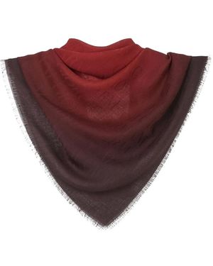 Giorgio Armani Fringed Scarf - Red