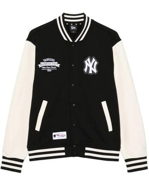 KTZ New York Yankees Varsity Jacket - Black